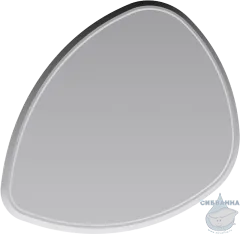 Панель с зеркалом и подсветкой Aqwella Clarberg Stone, белый глянец