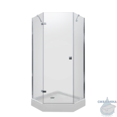 Душевое ограждение Тритон Сигма 90x90 профиль хром, стекло прозрачное Щ0000054218 (с поддоном)