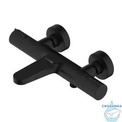 Смеситель для ванны Wasserkraft Elbe 7411 Thermo (черный матовый)