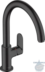 Смеситель для кухни Hansgrohe Vernis Blend M35 71870670 (черный матовый)