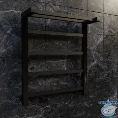 Полотенцесушитель электрический Toni Arti Formia pulsante 5П 500x600 черный матовый