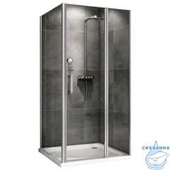 Душевое ограждение ABBER Sonnenstrand 110x80 профиль хром, стекло прозрачное AG04110S-S80 (без поддона)
