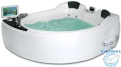 Акриловая ванна Gemy G9086 O R 170х133 с гидромассажем