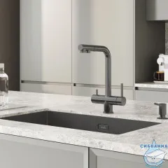 Смеситель для кухни Iddis Umbra UMBGMPFi05 (графит)