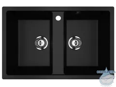 Кухонная мойка Ulgran U-608 77 ультра-черный