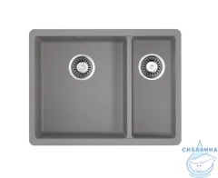 Кухонная мойка Omoikiri Kata-55-2-U-GR Leningrad grey 4993390