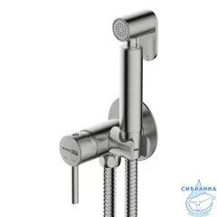 Встраиваемый смеситель с гигиеническим душем Wasserkraft A70338 (никель)