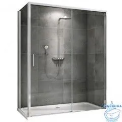 Душевое ограждение ABBER Komfort 170x90 AG93170-S92 профиль хром, стекло прозрачное (без поддона)