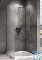 Боковая стенка ABBER Schwarzer Diamant S50M профиль хром, стекло матовое