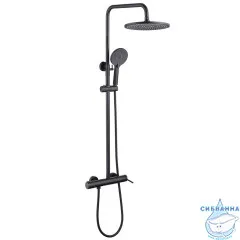Душевая система Abber Emotion  250 1 режим AF8816B (черный матовый)