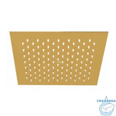 Верхний душ Wasserkraft 25 см 1 режим A256 (глянцевое золото)