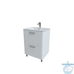 Тумба Iddis Brick 60 белый глянец с раковиной 60 BRI60WFi95