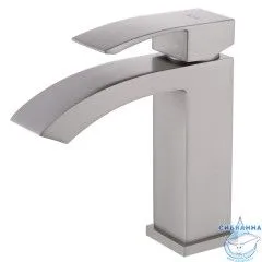 Смеситель для раковины ABBER Wasserfall AF8610SP (без донного клапана) (сатин)