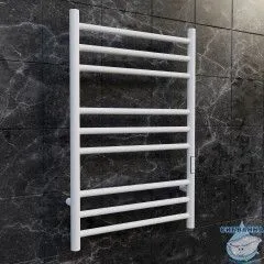 Полотенцесушитель электрический Toni Arti Loreto pulsante 9П 300x700 белый матовый