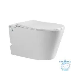 Унитаз подвесной импульсный Abber Bequem AC1106P с сиденьем Soft Close (микролифт) (белый)