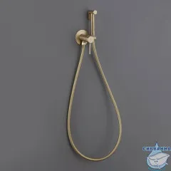 Встраиваемый смеситель с гигиеническим душем ABBER Wasser Kreis AF8125G (золото матовое)