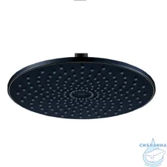  Верхний душ Berges Wasserhaus Nardis S 23 см 072004 (черный матовый) 