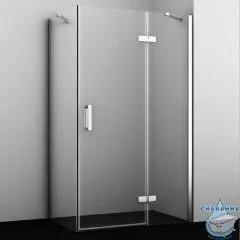 Душевое ограждение Wasserkraft Aller 120x90 10H07RWHITE профиль хром/белый, стекло прозрачный (без поддона)