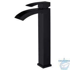Смеситель для раковины Abber Wasserfall AF8611B (черный матовый)