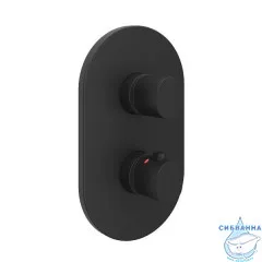 Встраиваемый смеситель для ванны Ravak Chrome CR II 067.20BL.O3 X070469 (черный матовый)