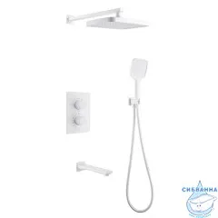 Душевая система Abber Weiss Insel 250 1 режим AF8050W (белый)