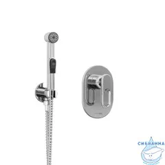 Встраиваемый смеситель с гигиеническим душем Wasserkraft A111857 (хром)