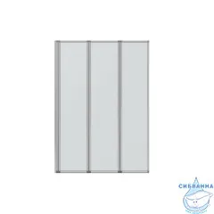 Шторка для ванны Encanto Alto 100х140 профиль хром, стекло прозрачное EG100.5320A