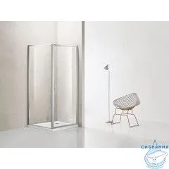 Душевое ограждение Azario Richmond 100x100 AZ-NAG1221 1000 профиль хром, стекло прозрачное (без поддона)