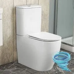 Унитаз напольный безободковый Azario Bonelle AZ-1229A с бачком и сиденьем Soft Close (микролифт)