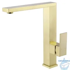 Смеситель для кухни Abber Daheim AF8214G (золото матовое)