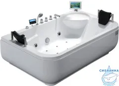 Акриловая ванна Gemy G9085 O R 180х116 с гидромассажем