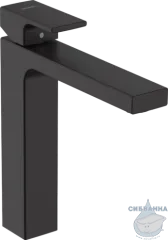 Смеситель для раковины Hansgrohe Vernis Shape 71562670 (с донным клапаном) (черный матовый)
