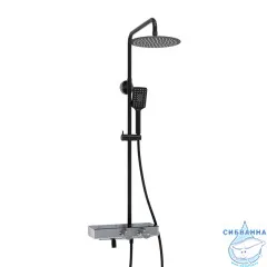 Душевая система Wasserkraft 250 1 режим A114.258.130.CB Thermo (хром/черный)