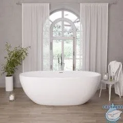 Акриловая ванна Grossman Classic GR-2403M 150x78 с каркасом (белый матовый)