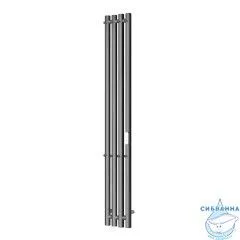 Полотенцесушитель электрический Toni Arti Siena rotondo pulsante 4П 180x1200 оружейная сталь