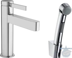  Смеситель Hansgrohe Finoris 76210000 с гигиеническим душем (хром)