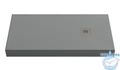 Поддон из литьевого мрамора Bas Essentia 110x80 графит
