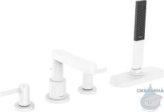 Смеситель для ванны на борт Hansgrohe Finoris 76444700 (белый)