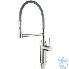 Смеситель для кухни Gappo G4398-55 (хром/серый)