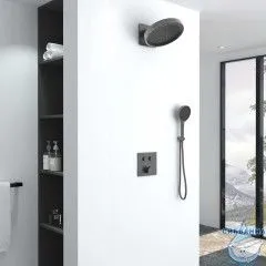 Душевая система Vincea 300 1 режим VSFW-421I3GM (вороненая сталь)