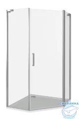Душевое ограждение Bas Fantasy PNT-100-C-CH 90x90 профиль хром, стекло прозрачный (без поддона)