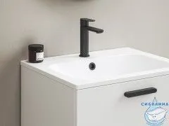 Смеситель для раковины Ravak Chrome BeCool  CR II 014.21BL X070460 (черный матовый)