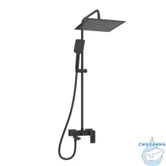 Душевая система Wasserkraft 300 1 режим A277.162.130.BM  (черный матовый)