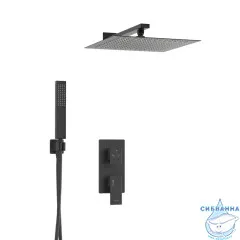 Душевая система Wasserkraft 300 1 режим A16162 (черный матовый)