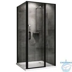 Душевое ограждение ABBER Sonnenstrand 120x90 профиль черный, стекло прозрачное AG04120BS-S90B (без поддона)
