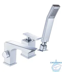 Смеситель для ванны на борт Lemark Contest LM5845CW с душевым гарнитуром
