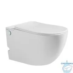 Унитаз подвесной импульсный Abber Bequem AC1105P с сиденьем Soft Close (микролифт) (белый)
