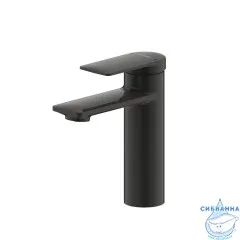 Смеситель для раковины Bravat Eddie F1369402BW-ENG (без донного клапана) (черный матовый)