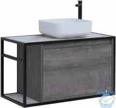 Тумба под раковину Aquanet Lite Loft 90 R 261655 дуб рошелье