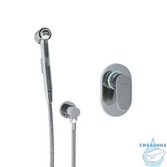 Встраиваемый смеситель с гигиеническим душем Wasserkraft A15356 (хром)